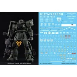Canadian Gundam G-REWORK Decal - CAUTION WATER DECALS [WHITE] (01)